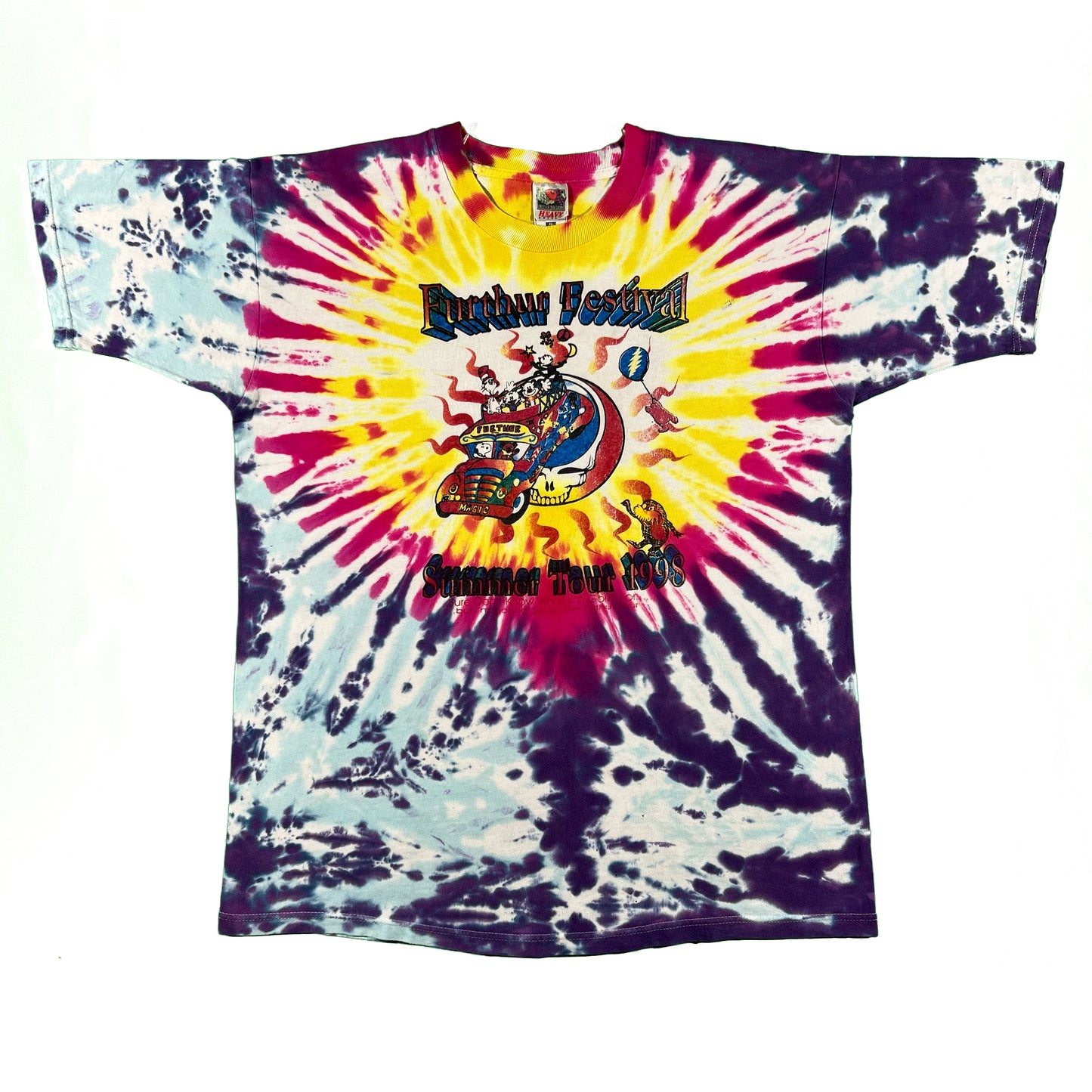 90s Further Festival Tie Dye Grateful Dead Tee- XL