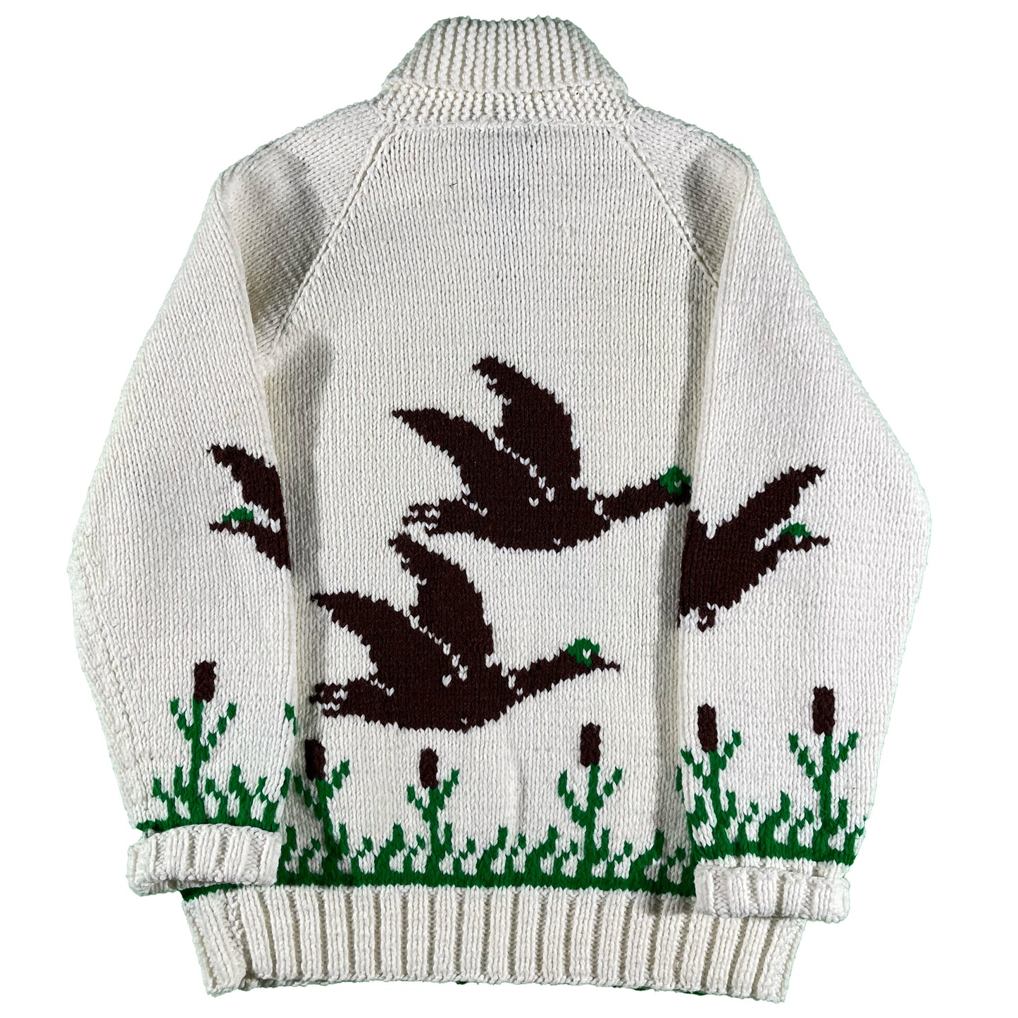 60s Duck Cowichan Sweater- XL