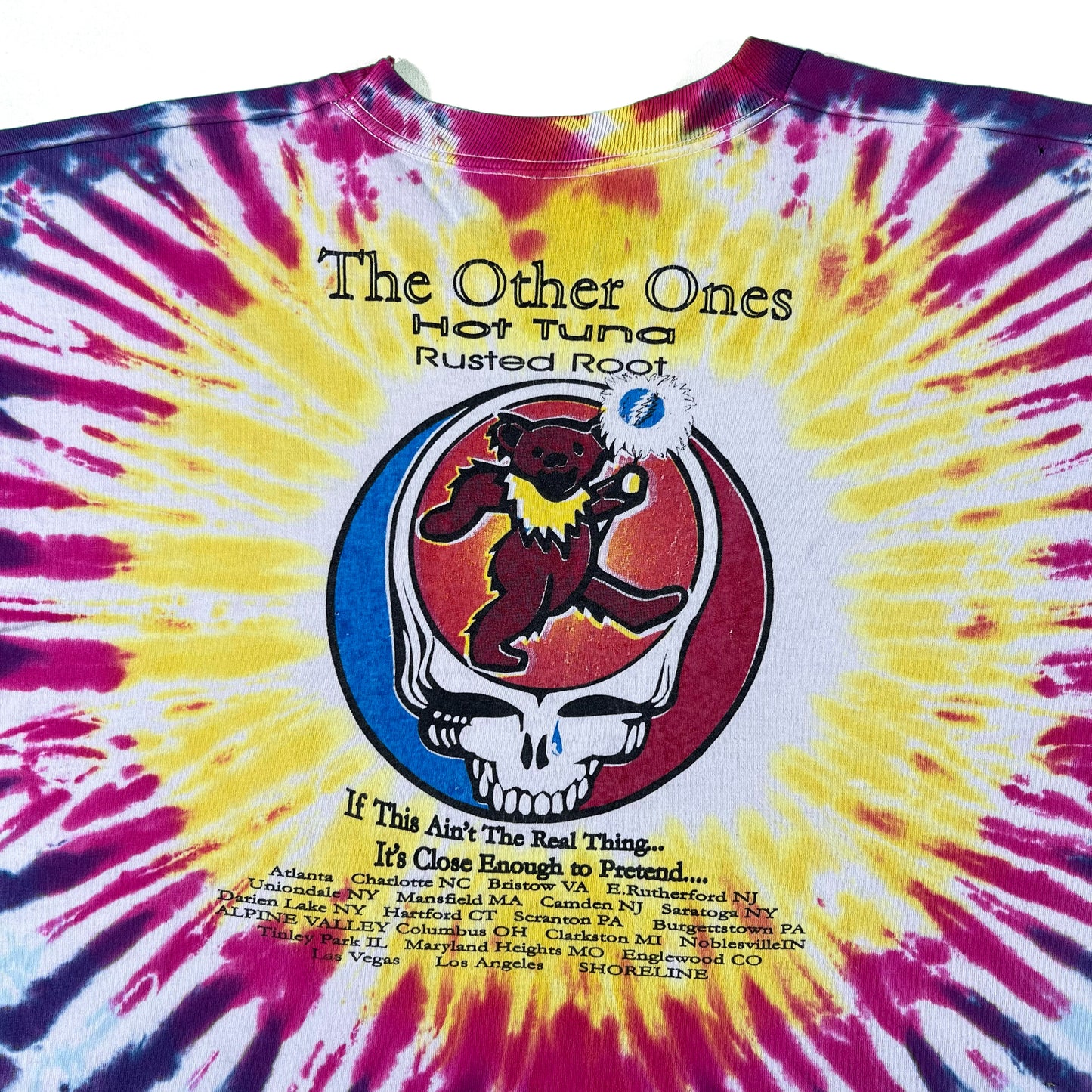 90s Further Festival Tie Dye Grateful Dead Tee- XL