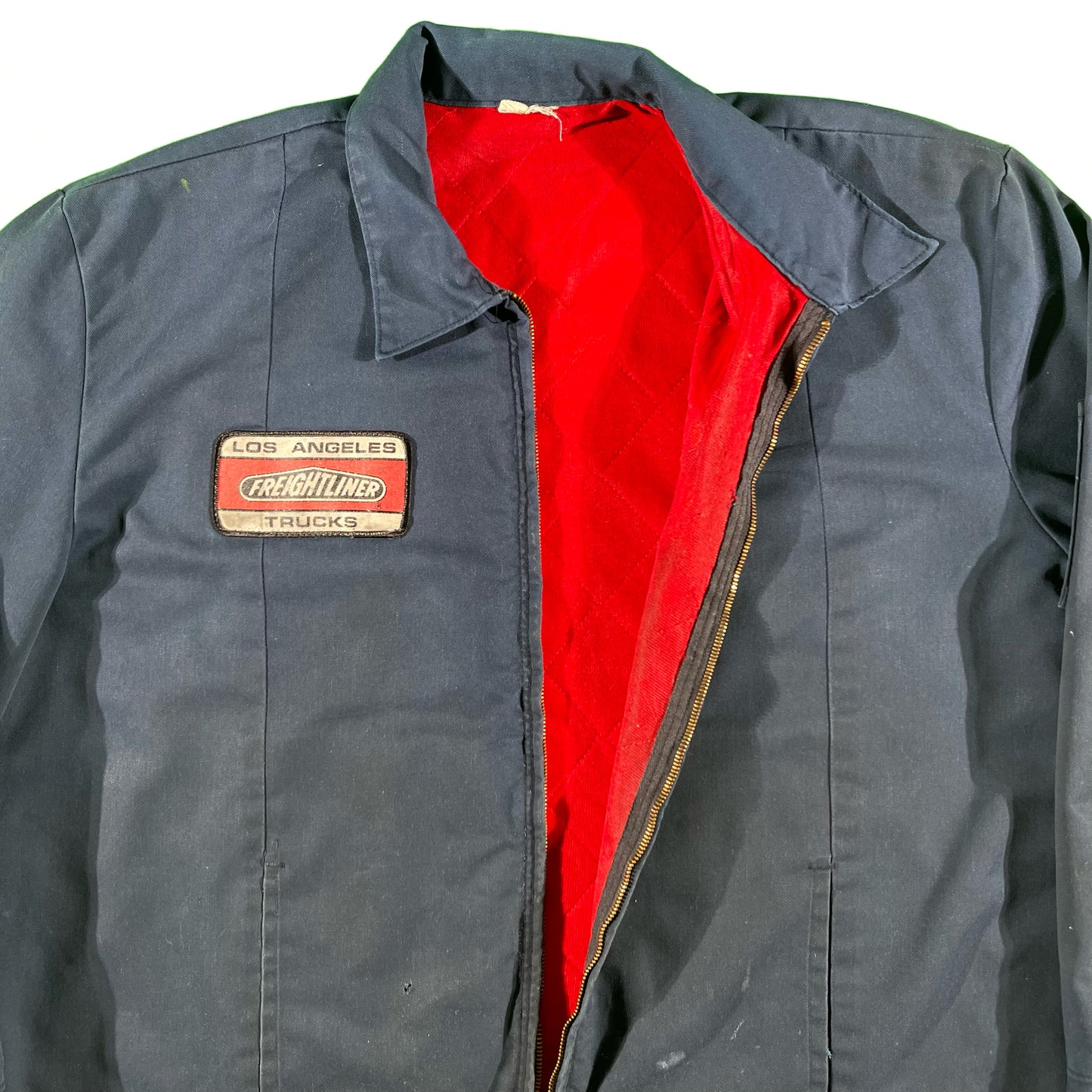 70s Cropped Faded 'Larry' Mechanic Jacket- XL