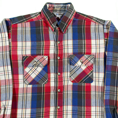 80s FiveBrother Cotton Flannel- L