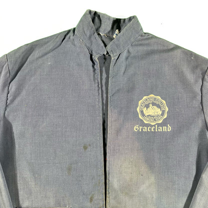 70s Sun Faded Graceland Chambray Jacket- M