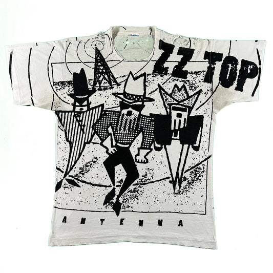 90s ZZ Top 'Antenna' Band Tee- L