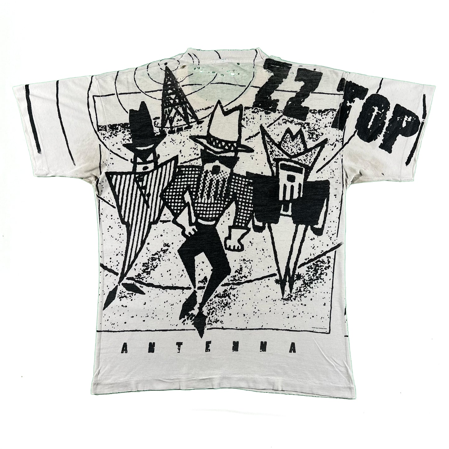 90s ZZ Top 'Antenna' Band Tee- L