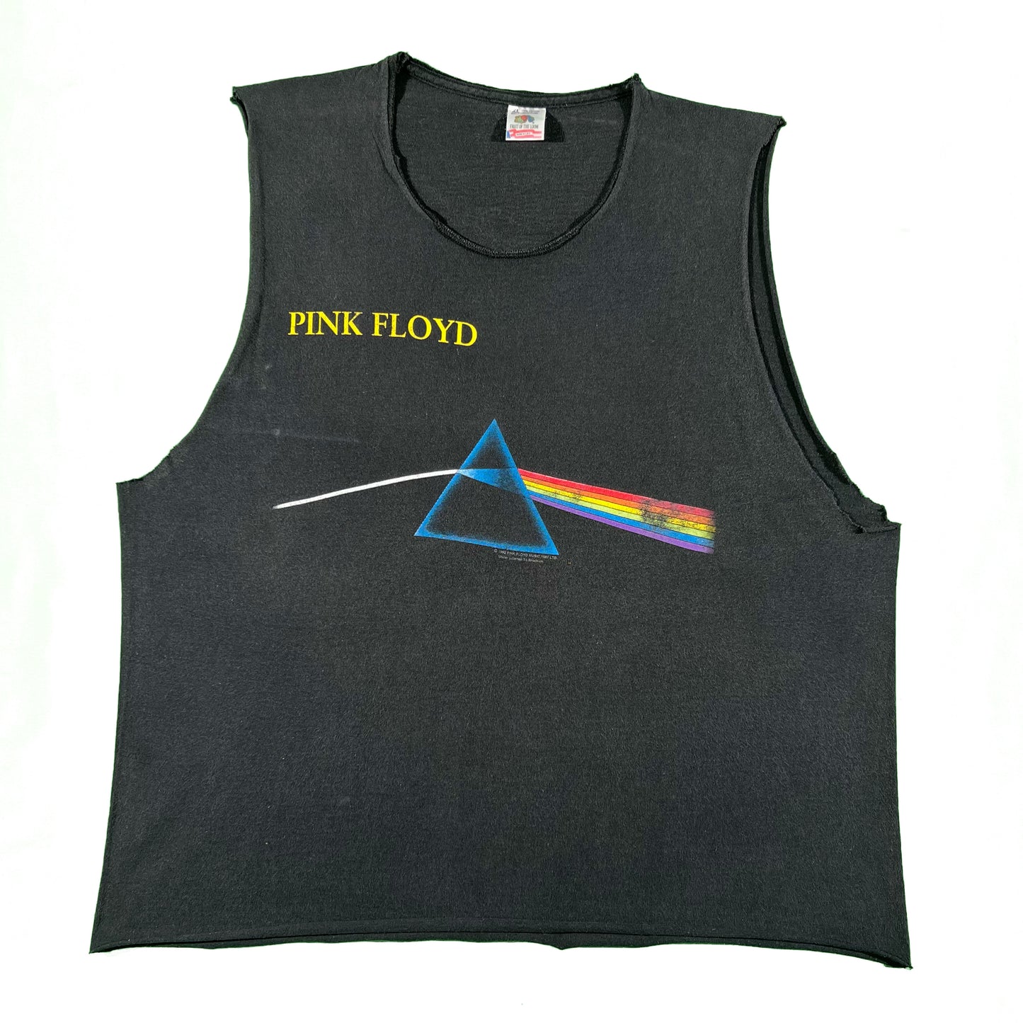 90s Pink Floyd DSOTM Cutoff Band Tee- XL