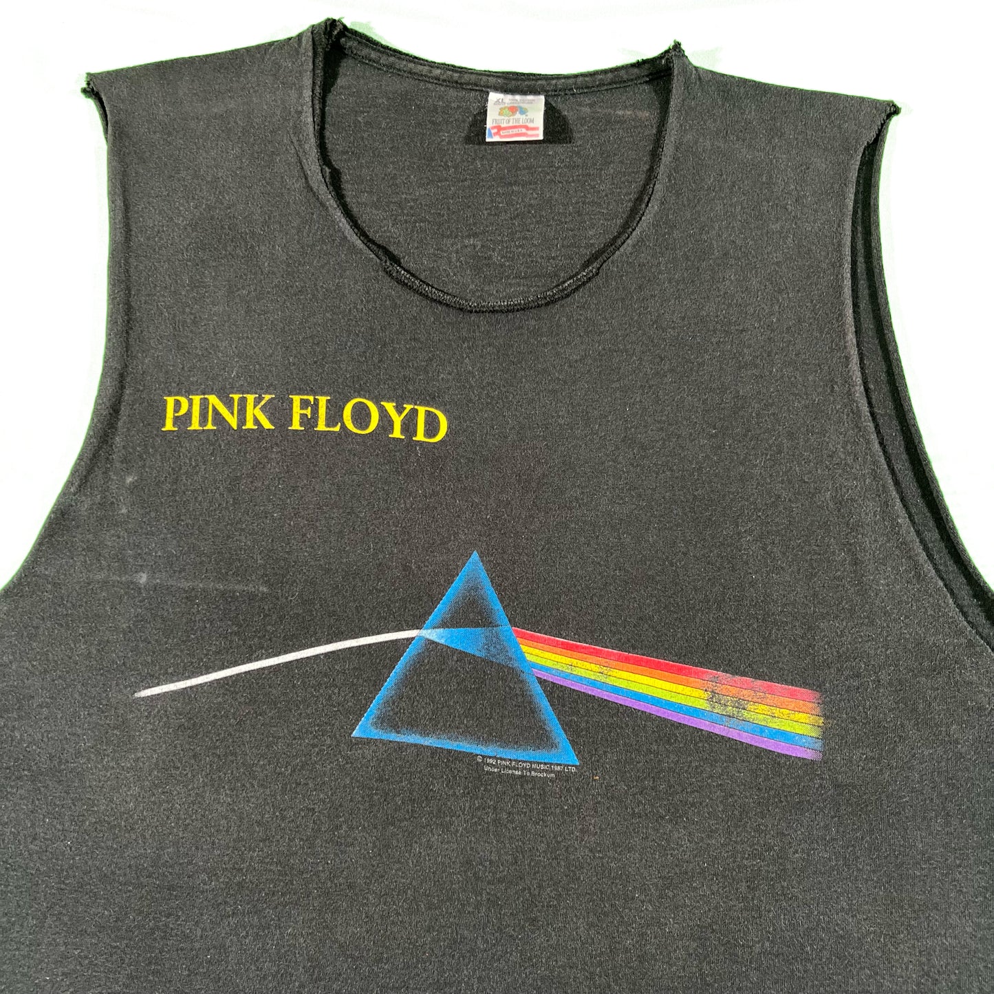 90s Pink Floyd DSOTM Cutoff Band Tee- XL