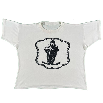 60s Boxy Charlie Chaplin Tee- S