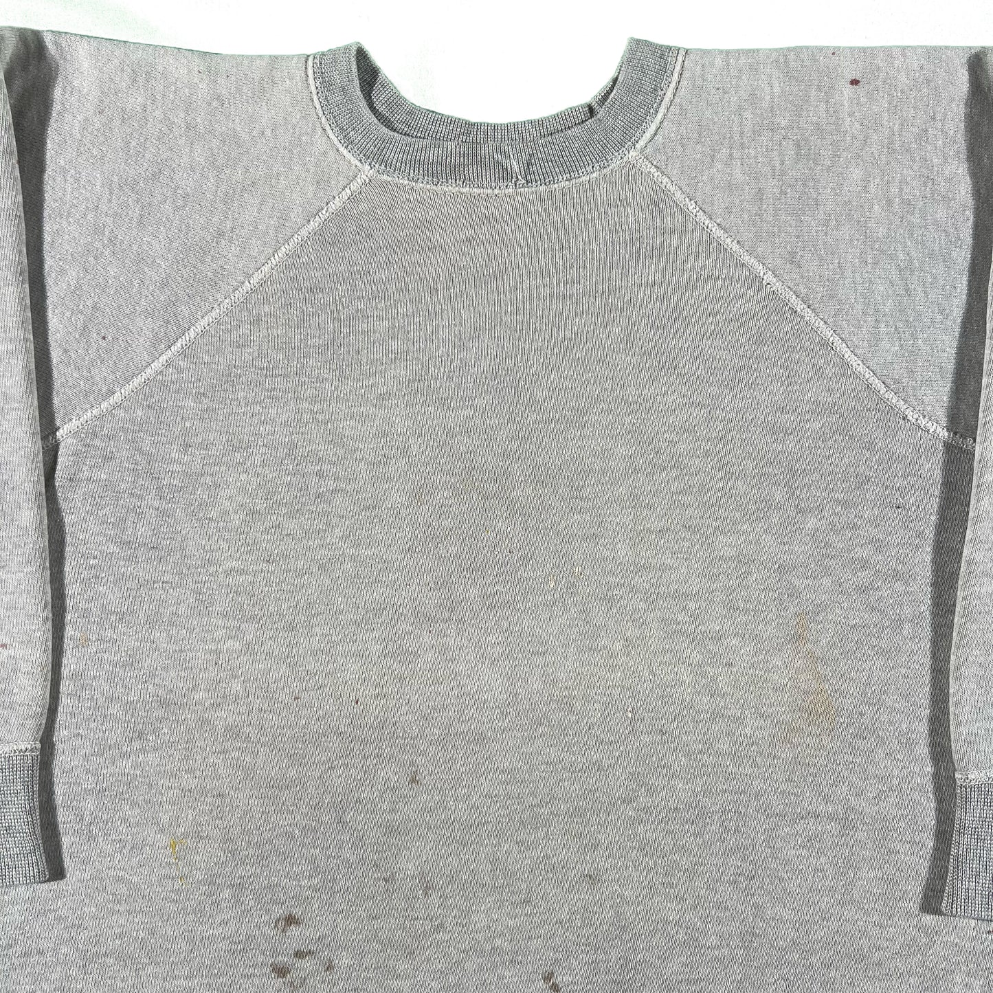 60s Boxy Grey Gusseted Sweatshirt- XS