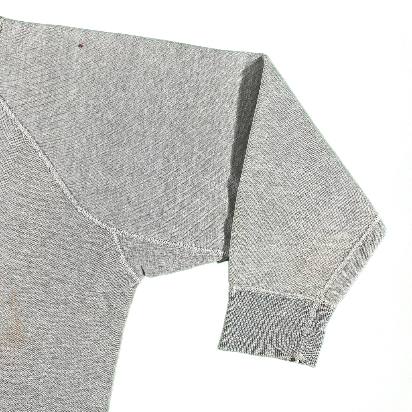 60s Boxy Grey Gusseted Sweatshirt- XS