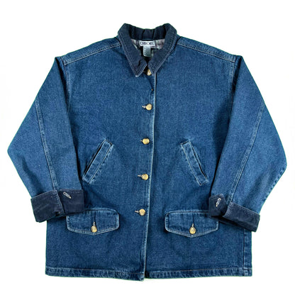 90s Cherokee Dark Wash Denim Barn Coat- L/XL