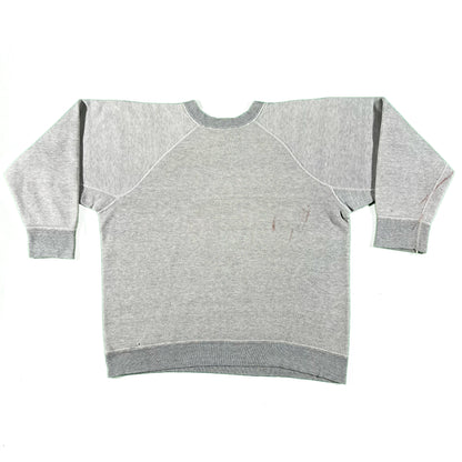 60s Boxy Grey Gusseted Sweatshirt- XS