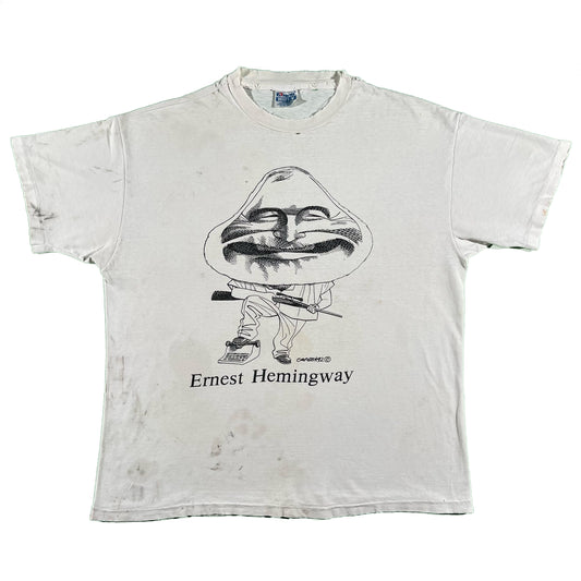 90s Thrashed Ernest Hemingway Tee- XL