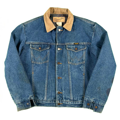 80s Blanket Lined Wrangler Denim Jacket- M