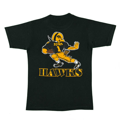 70s/80s Iowa Hawks Heisman Football Tee- S