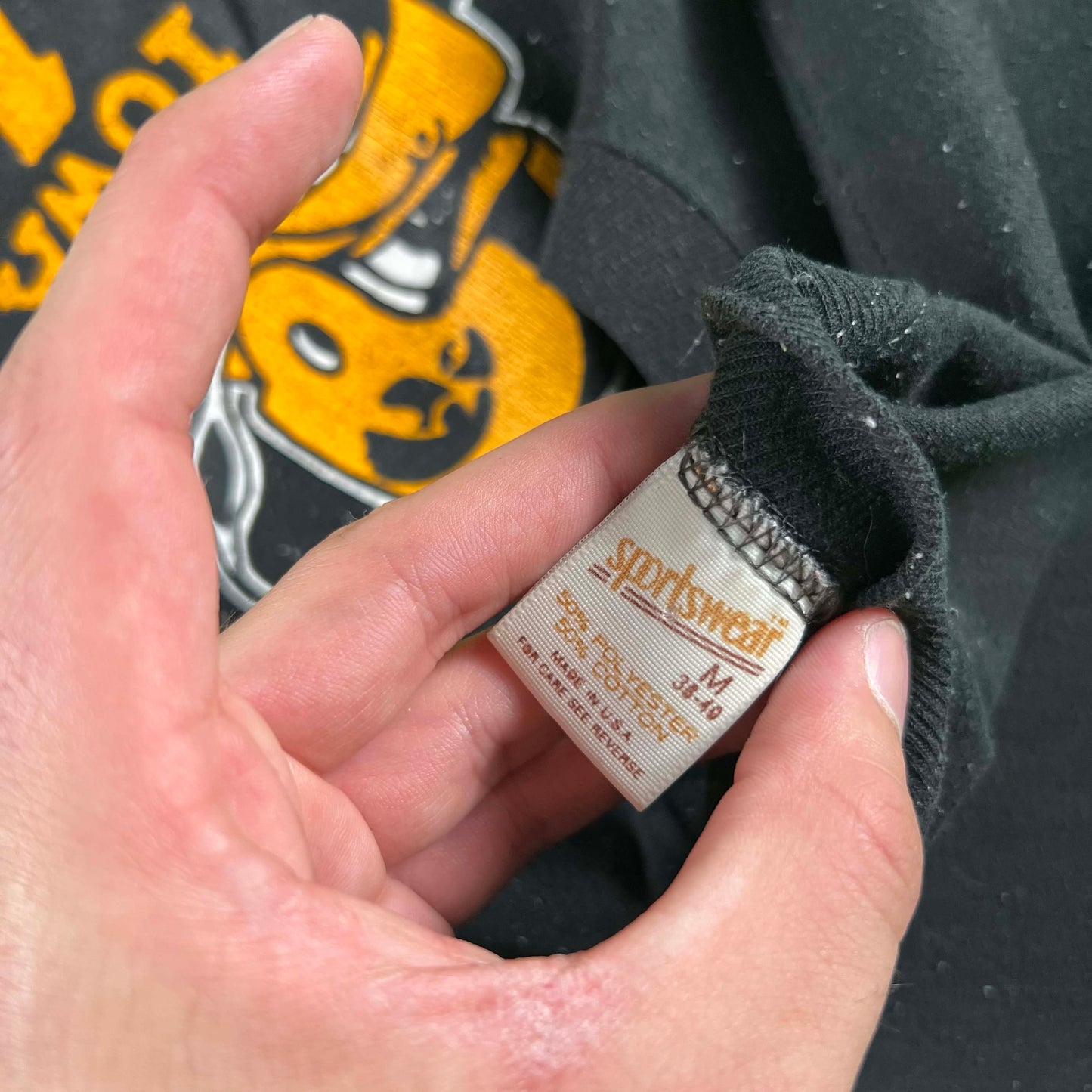 70s/80s Iowa Hawks Heisman Football Tee- S