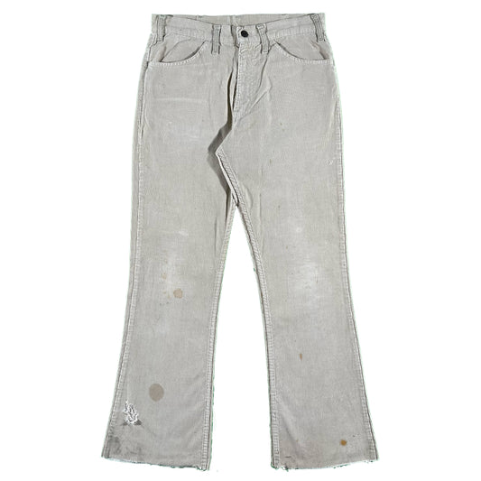 70s Trashed Levi's Corduroy 646 Flares- 31x30