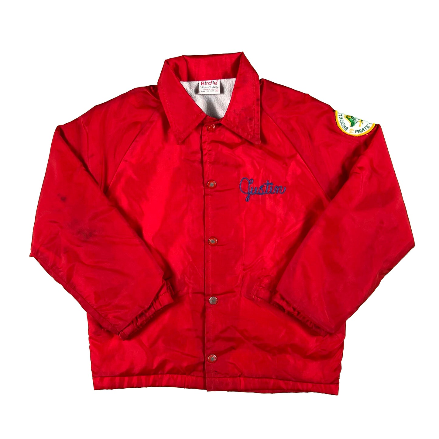 80s Patched Brooklyn Park Baseball Jacket- XS