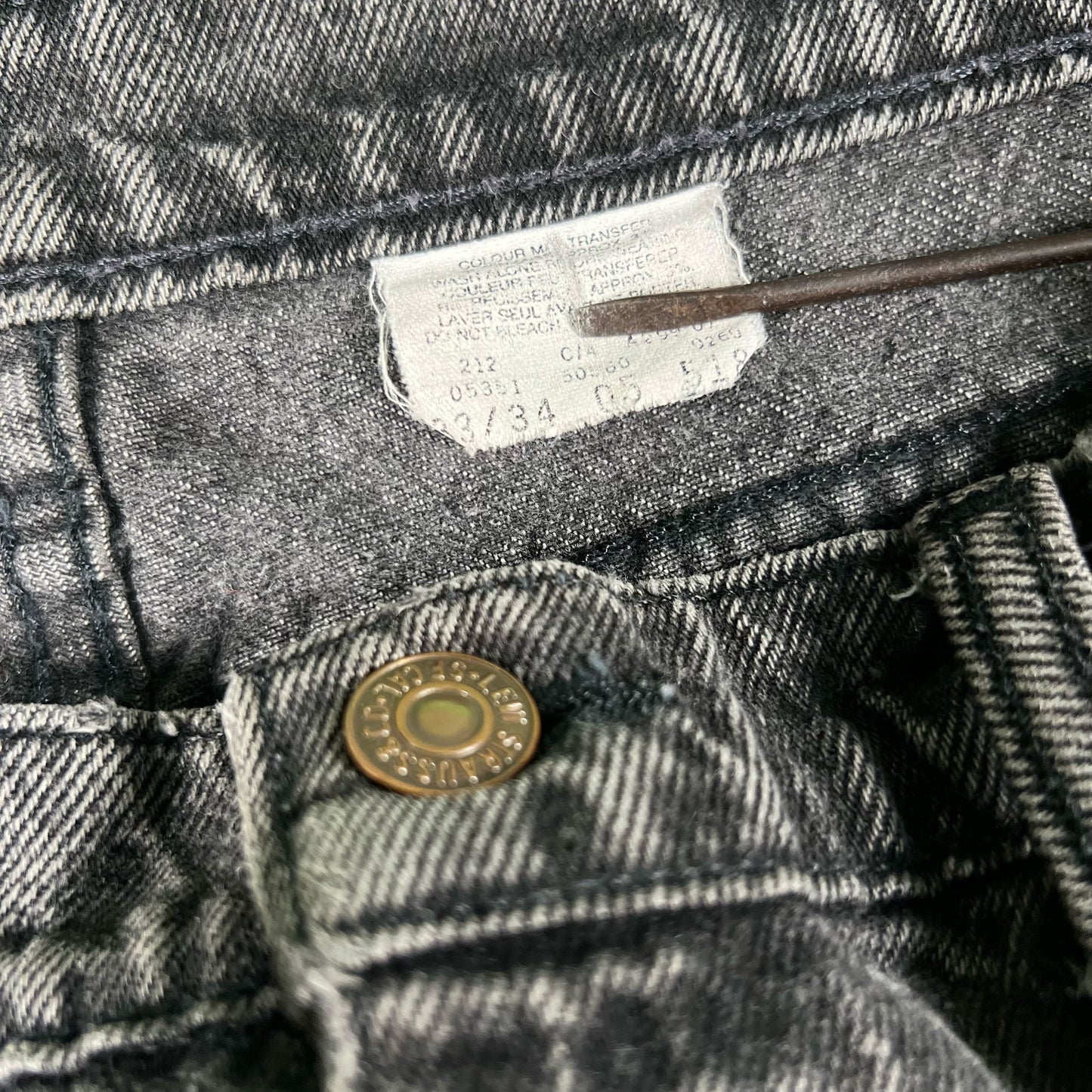 90s Sun Faded & Repaired Levi's 560s- 33x34