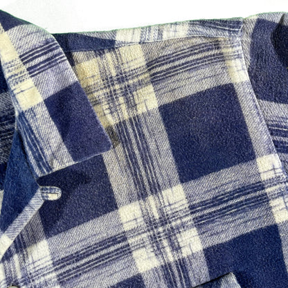 50s Cotton Loop Collar Flannel- XL