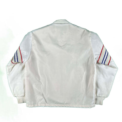 70s Patched Natty Light Fleece Lined Jacket- L