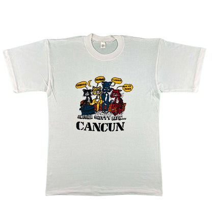 80s 'Another Shitty Day In Cancun' Cats Tee- XL