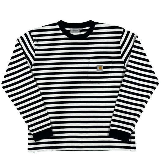 Carhartt Work in Progress Striped Long Sleeve Tee- L