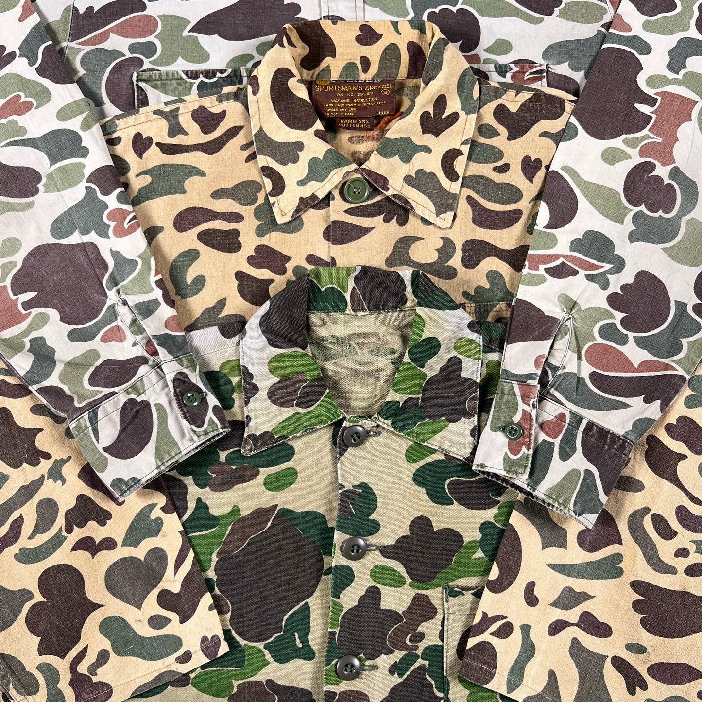 Vintage Duck Camo Utility Shirt- S,M,L,XXL