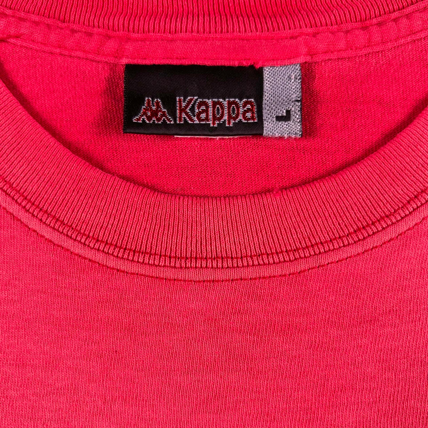 90s/00s Sun Faded Red Kappa WAGS Soccer Tee- L