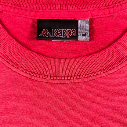 90s/00s Sun Faded Red Kappa WAGS Soccer Tee- L