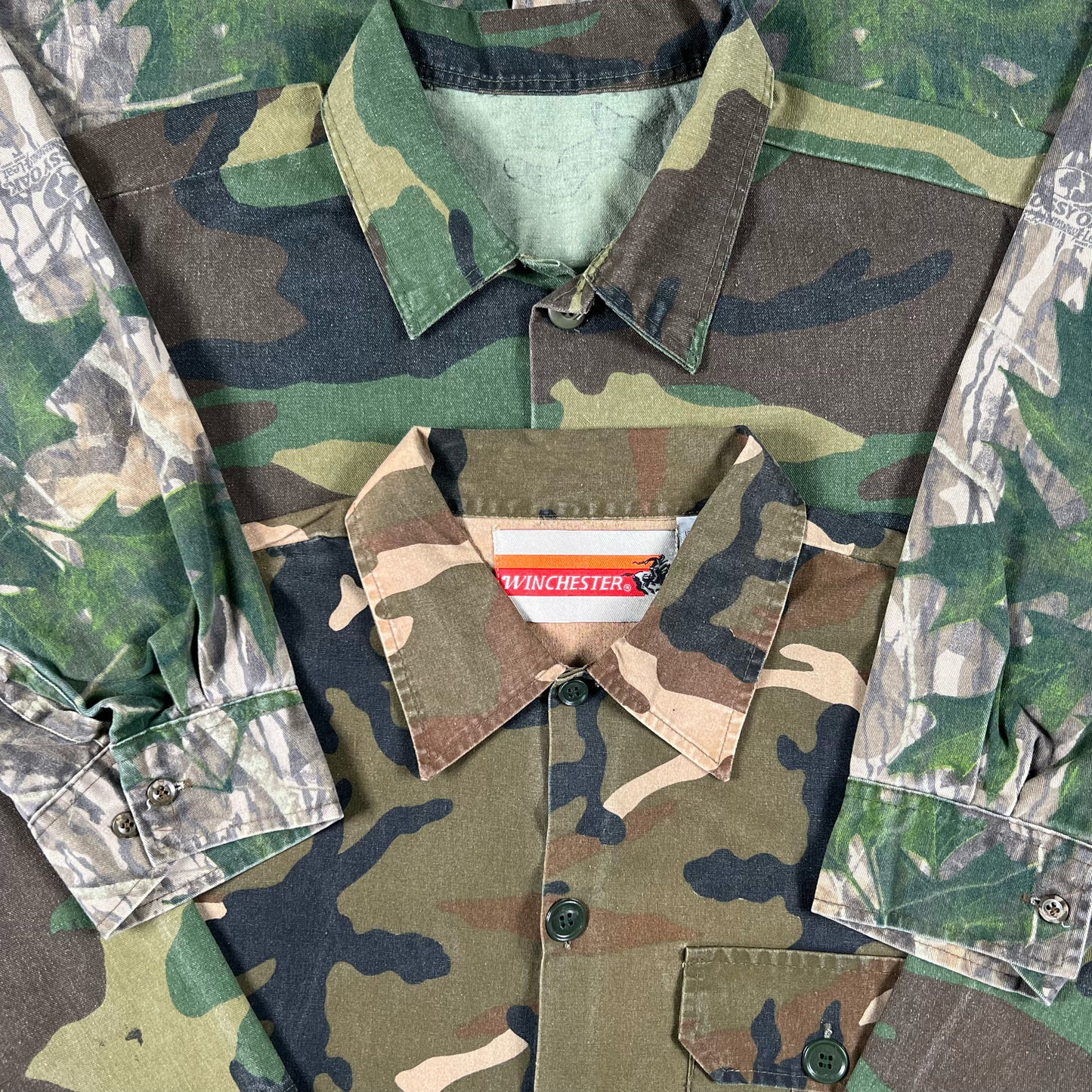 Vintage Camo Utility Shirt- M,L,XL,XXL