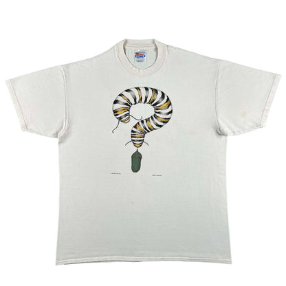 90s Caterpillar Question Mark Tee- XL