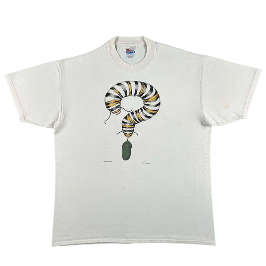 90s Caterpillar Question Mark Tee- XL