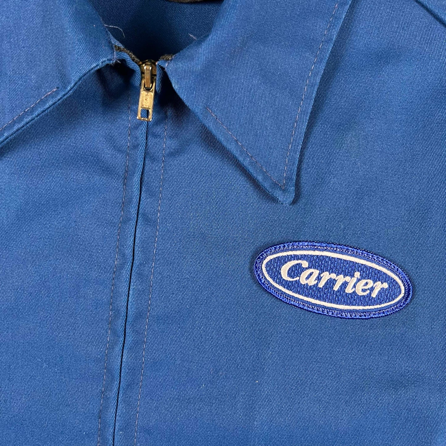 70s 'Carrier' Boxy Blue Work Jacket- XL