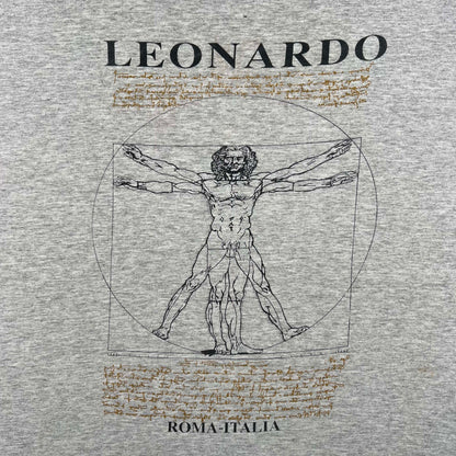 90s Leonardo Da Vinci Vitruvian Man Tee- XL