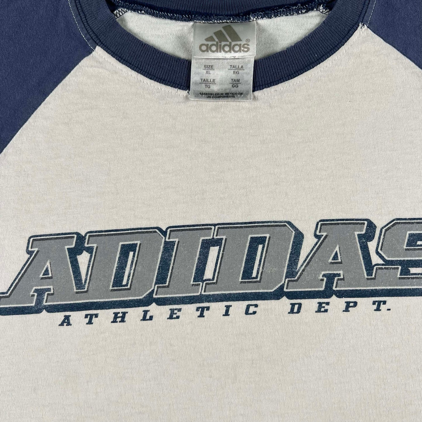 00s Adidas Athletic Dept. Raglan Tee- XL