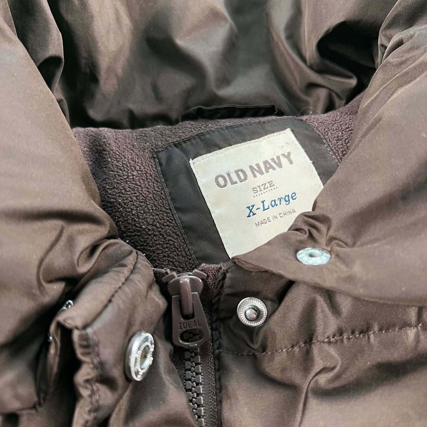 2010 Old Navy Chocolate Brown Puffer Jacket- M