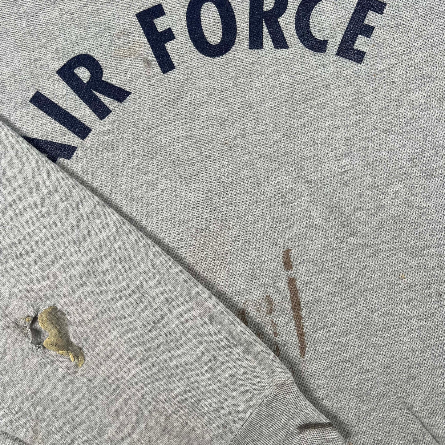 90s Air Force Painter's Sweatshirt- L