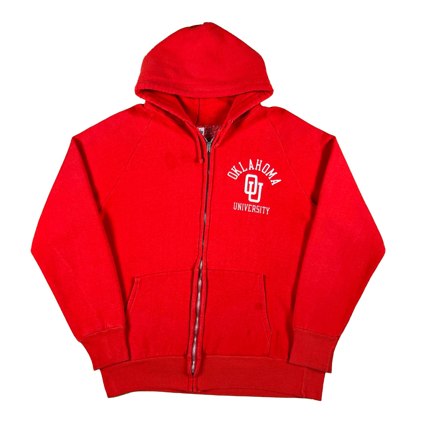 70s Oklahoma University Champion Blue Bar z/u Hoodie- M