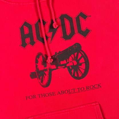 00s Red AC/DC Hoodie- M