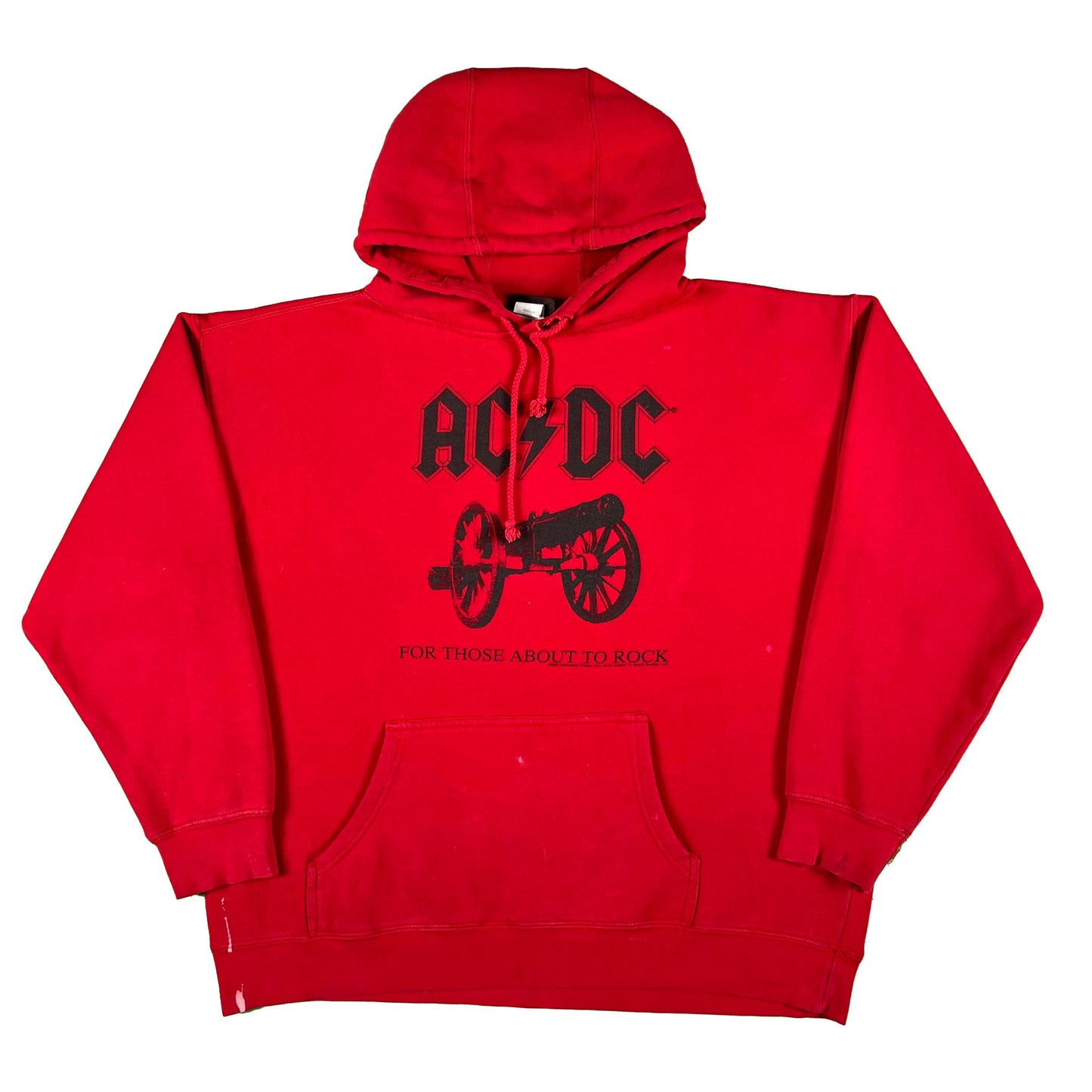 00s Red AC/DC Hoodie- M