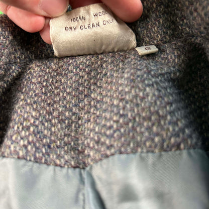 80s Nordstrom Grey Pin Blazer- XS