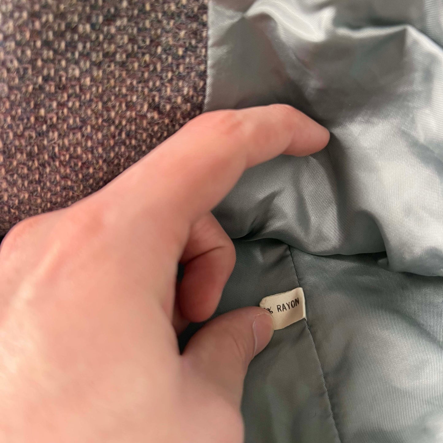 80s Nordstrom Grey Pin Blazer- XS