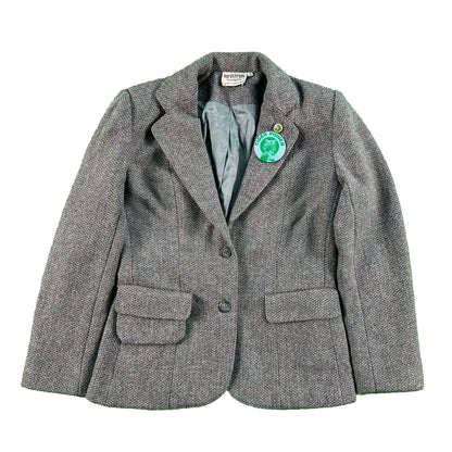 80s Nordstrom Grey Pin Blazer- XS