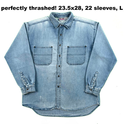 Vintage Denim Button Up Shirts- SELECT SHIRT