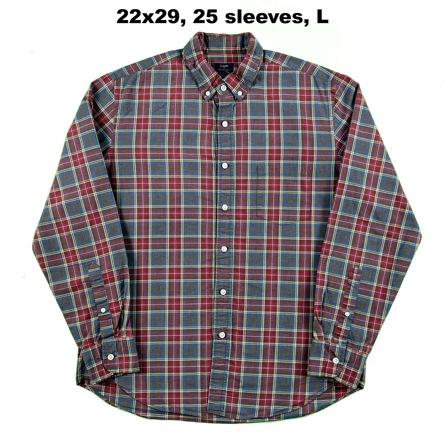 J.Crew 100% Cotton Plaid Button Up Shirts- SELECT SHIRT