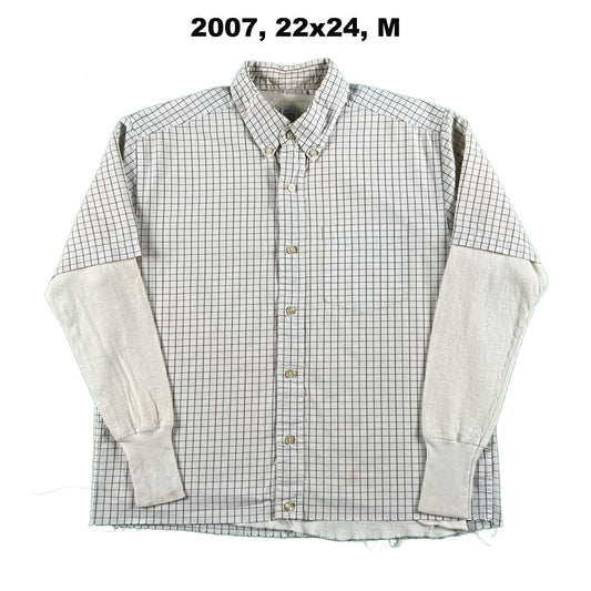 Vintage Old Navy Cropped Plaid Shirt & Waffle Knit Thermals- SELECT COMBO
