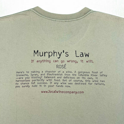 00s Murphy's Law Wine Tee- XL