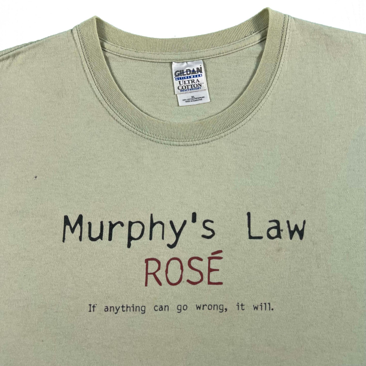 00s Murphy's Law Wine Tee- XL