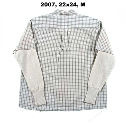 Vintage Old Navy Cropped Plaid Shirt & Waffle Knit Thermals- SELECT COMBO