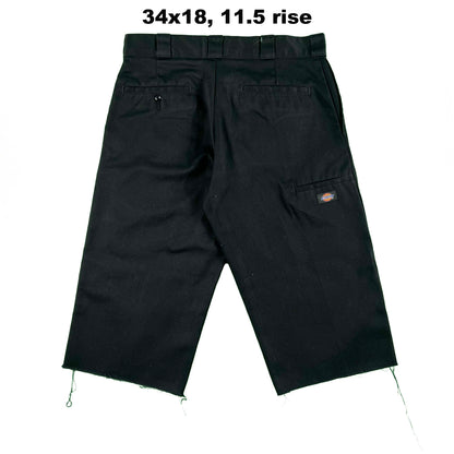 Dickies Black Double Knee Capris- SELECT PAIR